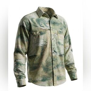 Vintage Forestry Company Polar Bear Print Flannel Shirt Men’s Large